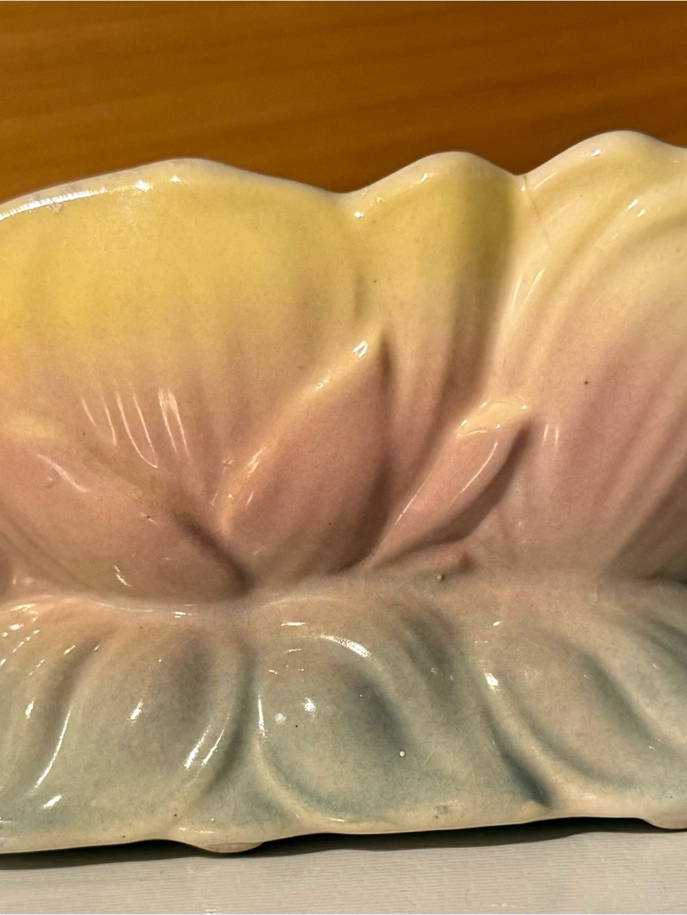 vintage Royal Copley ceramic tulip or lotus planter